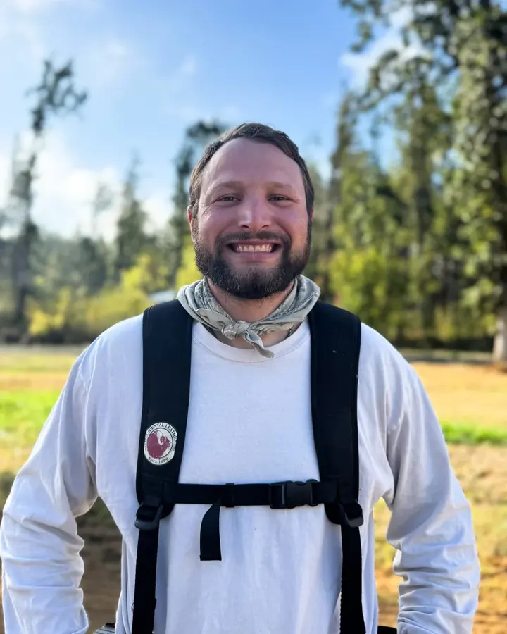 John Paul Morton, owner of Tekton Construction & Repair, on site in Lane County, Oregon